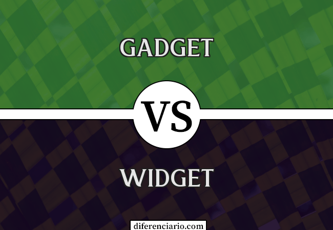 Diferença entre gadget e widget
