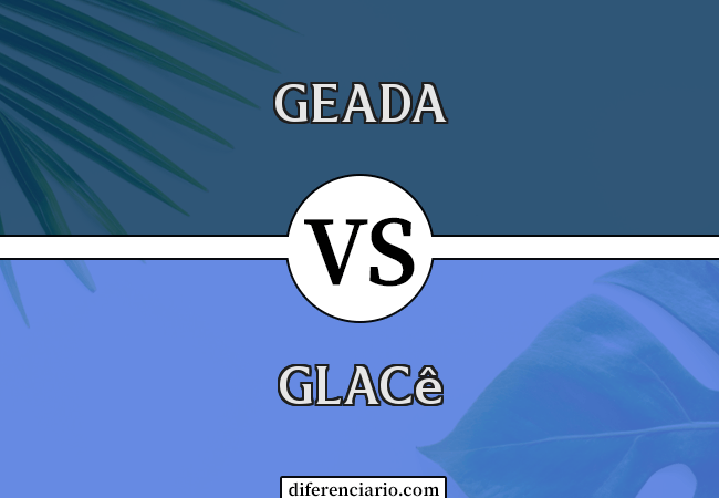 Diferença entre geada e glacê