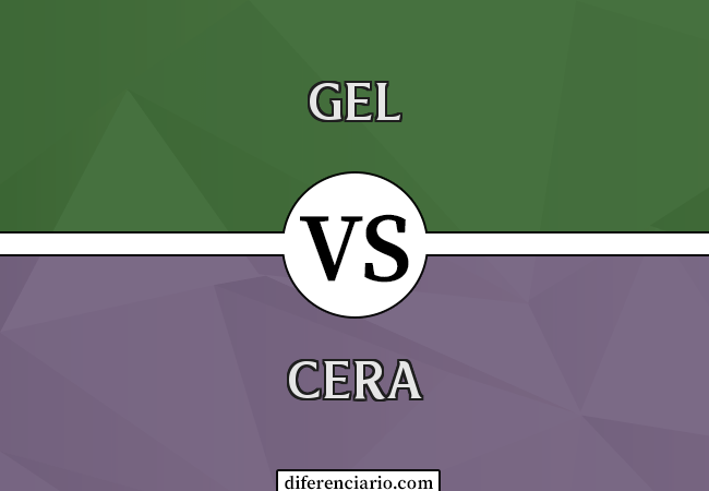 Diferença entre gel e cera