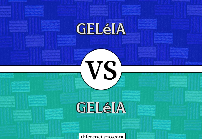 Diferença entre geléia e geléia