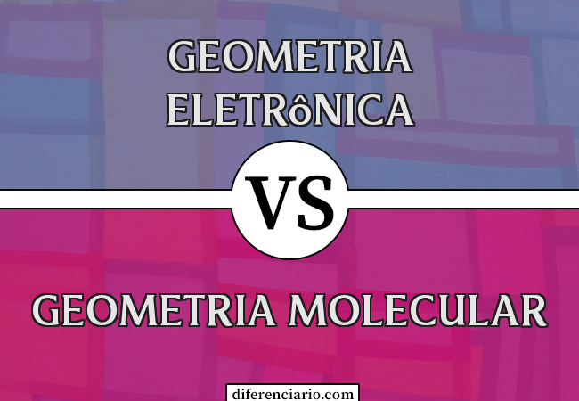 Diferença entre geometria eletrônica e geometria molecular