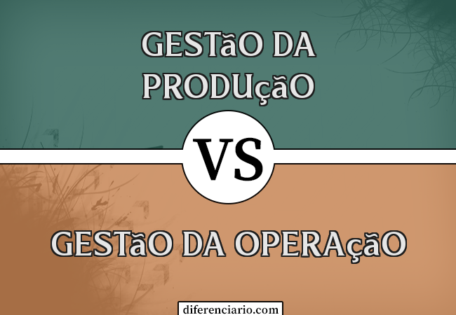 Diferença entre Gestão da Produção e Gestão da Operação