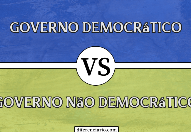 Diferença entre Governo Democrático e Governo Não Democrático