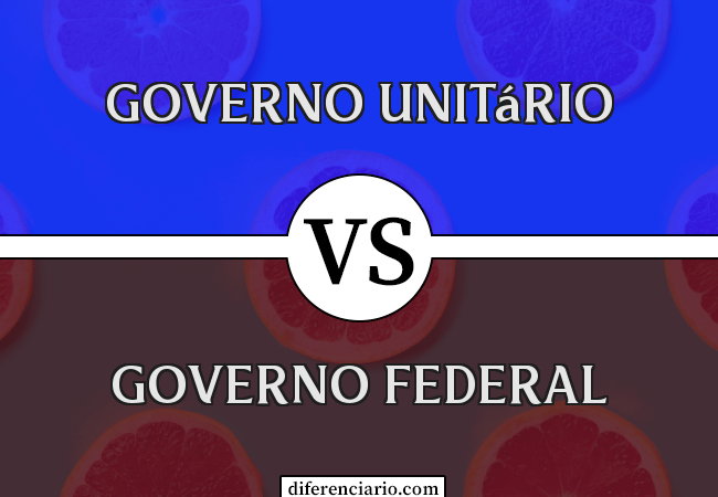 Diferença entre Governo Unitário e Governo Federal