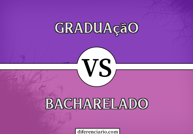 Diferença entre graduação e bacharelado