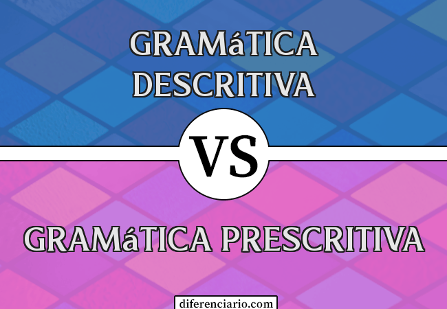 Diferença entre gramática descritiva e gramática prescritiva