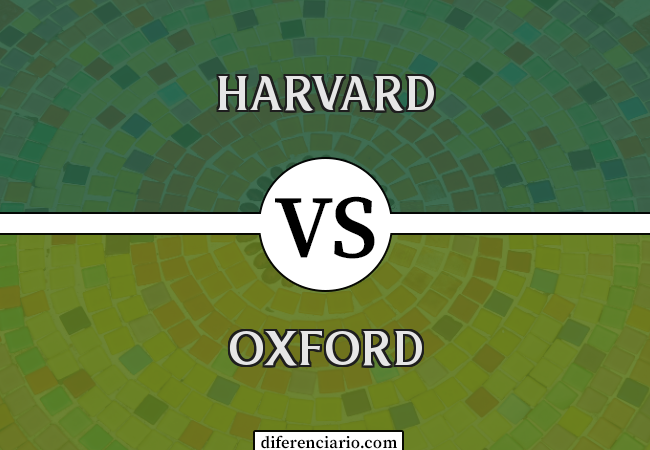 Diferença entre Harvard e Oxford