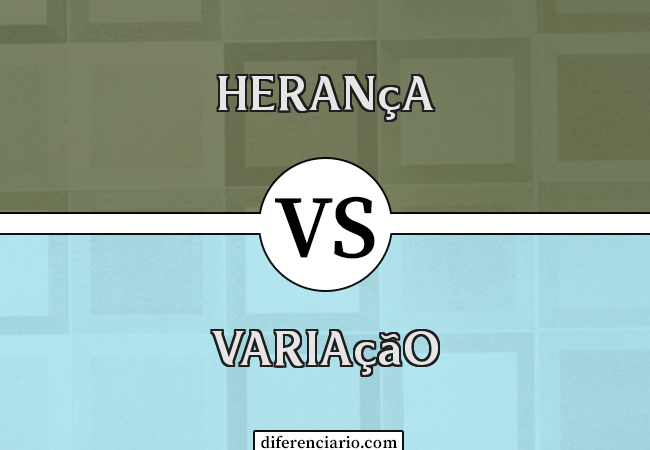 Diferença entre herança e variação