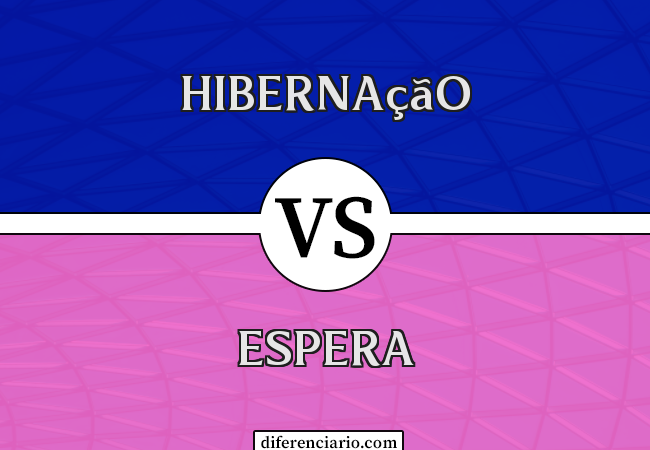 Diferença entre hibernação e espera