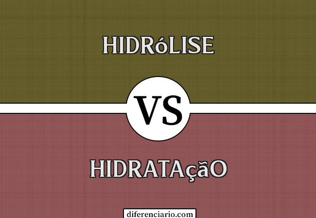 Diferença entre hidrólise e hidratação