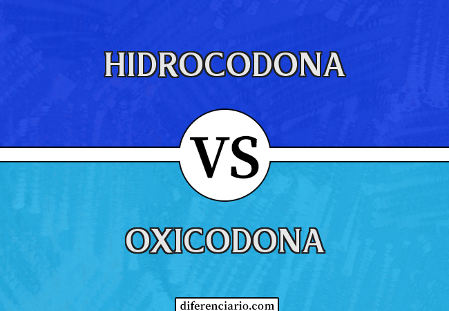 Diferença entre hidrocodona e oxicodona