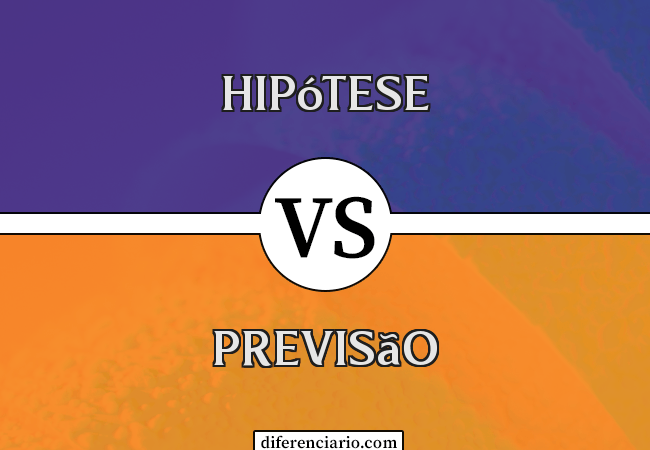 Diferença entre hipótese e previsão