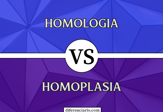 Diferença entre homologia e homoplasia