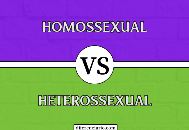 Diferença entre homossexual e heterossexual