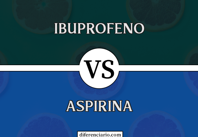 Diferença entre ibuprofeno e aspirina