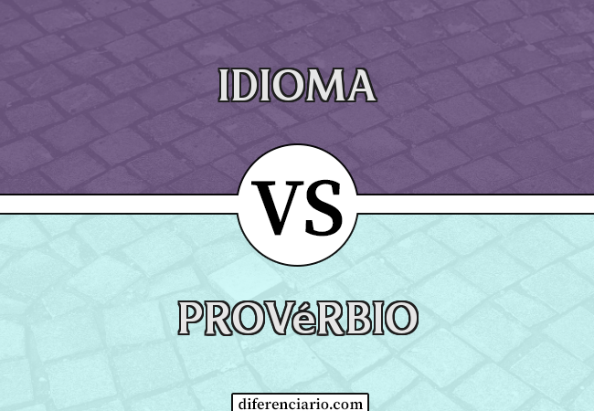 Diferença entre idioma e provérbio