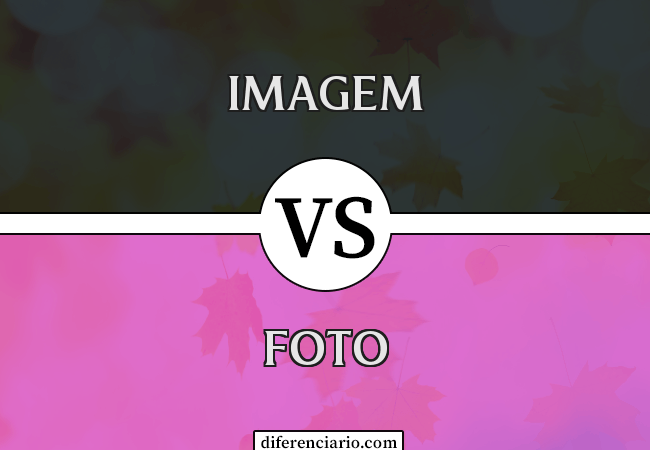 Diferença entre imagem e foto