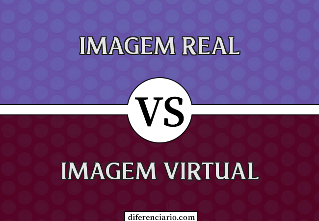 Diferença entre imagem real e imagem virtual