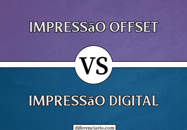 Diferença entre impressão offset e impressão digital