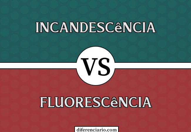 Diferença entre incandescência e fluorescência