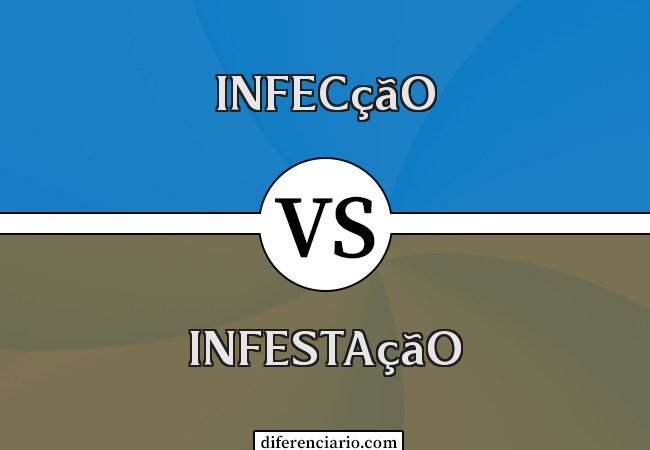 Diferença entre infecção e infestação