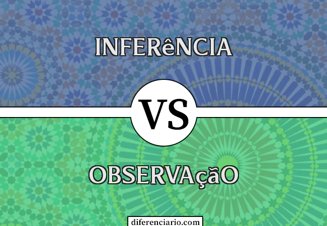 Diferença entre Inferência e Observação