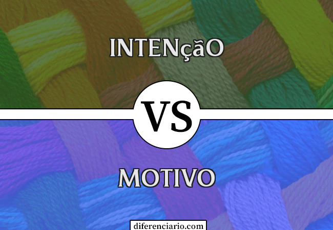 Diferença entre intenção e motivo