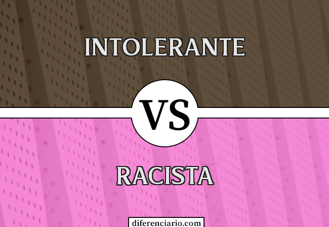 Diferença entre intolerante e racista