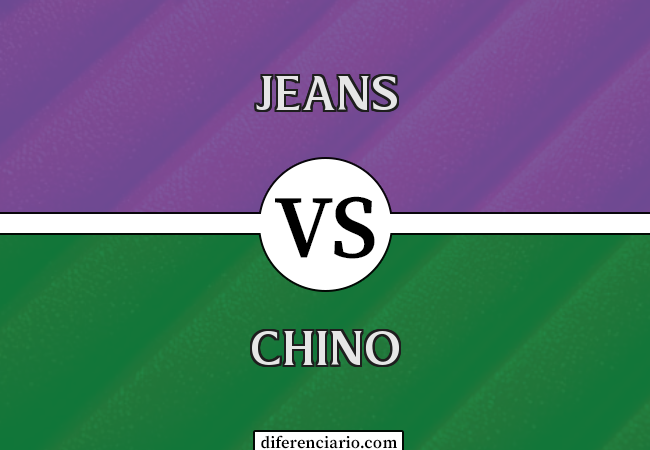 Diferença entre jeans e chino