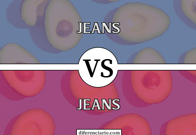 Diferença entre jeans e jeans