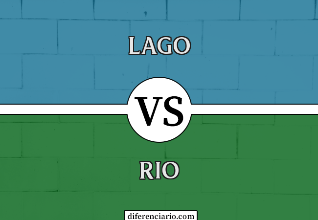 Diferença entre lago e rio