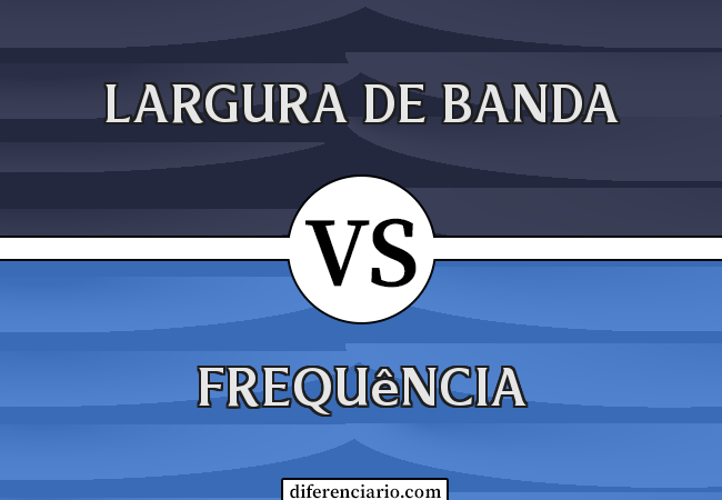 Diferença entre largura de banda e frequência