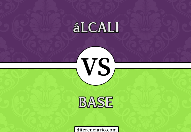 Diferença entre álcali e base