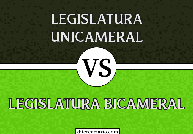 Diferença entre legislatura unicameral e legislatura bicameral