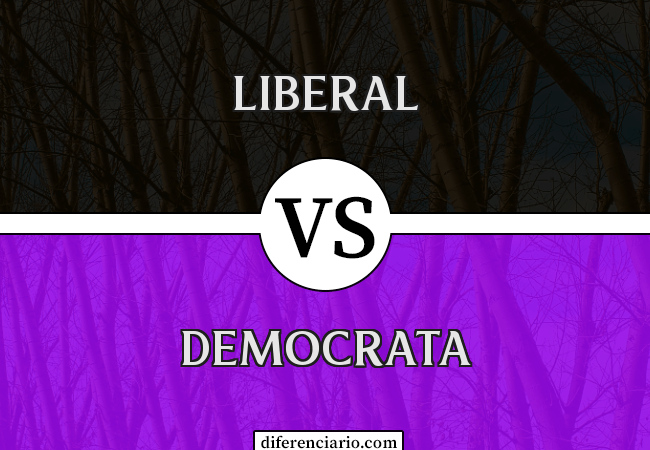 Diferença entre liberal e democrata