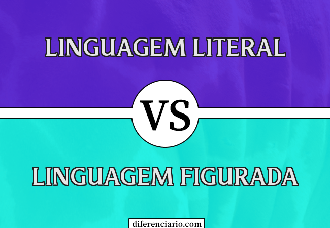 Diferença entre linguagem literal e linguagem figurada