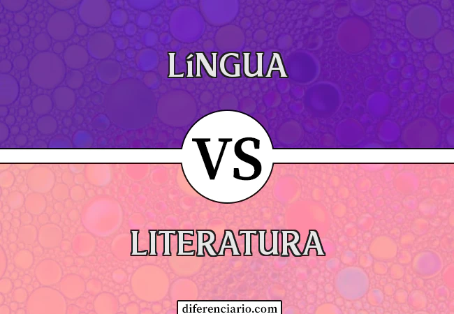 Diferença entre língua e literatura