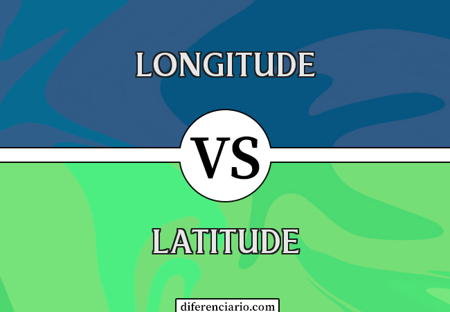 Diferença entre longitude e latitude