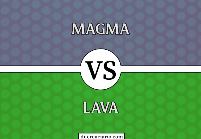 Diferença entre magma e lava