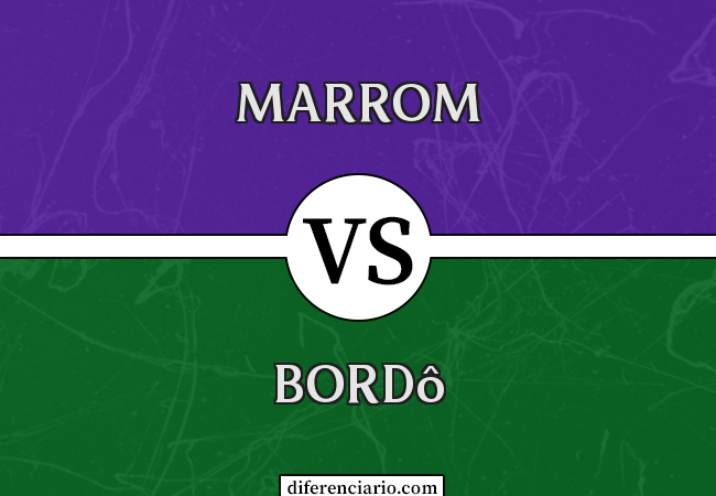 Diferença entre marrom e bordô