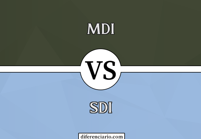 Diferença entre MDI e SDI