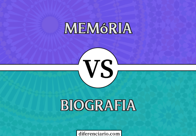 Diferença entre memória e biografia