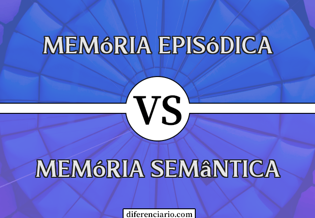 Diferença entre memória episódica e memória semântica