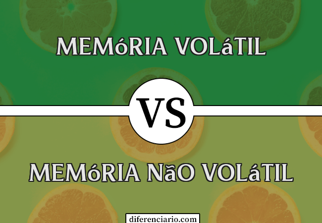 Diferença entre memória volátil e memória não volátil