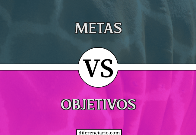 Diferença entre metas e objetivos