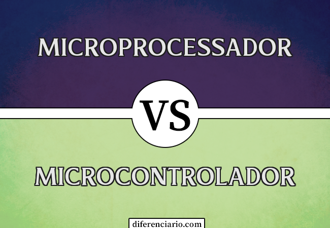 Diferença entre microprocessador e microcontrolador