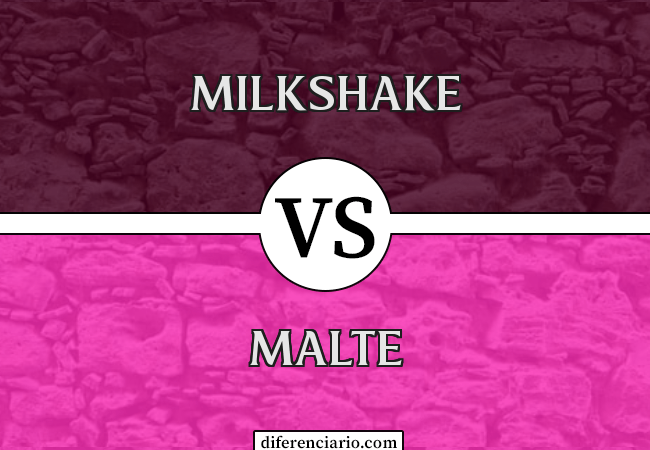 Diferença entre Milkshake e Malte