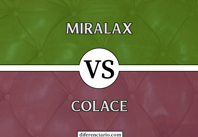 Diferença entre Miralax e Colace