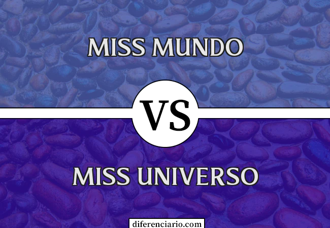 Diferença entre Miss Mundo e Miss Universo