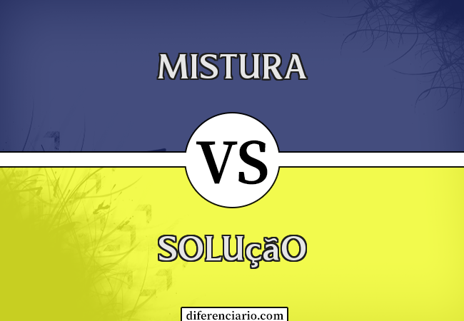 Diferença entre mistura e solução